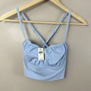 OFFLINE By Aerie Real Me Hold Up Corset Sports Bra American Eagle Small NEW